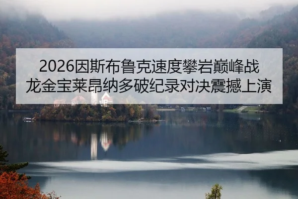 2026因斯布鲁克速度攀岩巅峰战 龙金宝莱昂纳多破纪录对决震撼上演